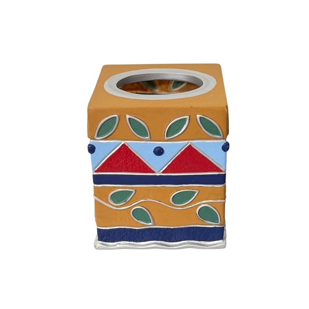 Wamsutta Tissue Cover Unisex OS Yellow Monique Geometric Resin AP8011.SI